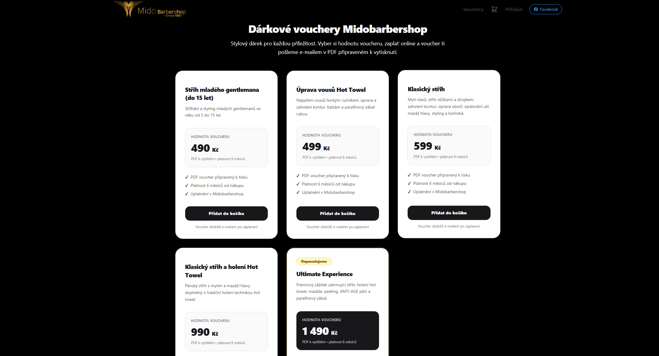 Web Evoucher Midobarbershop